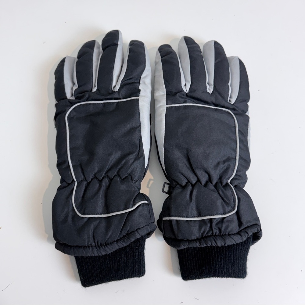 Thermosoft Black Gray Men's 40 gram Winter Gloves OS
